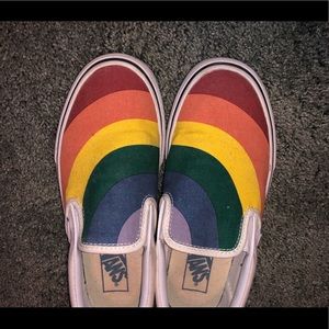 Rainbow Slip-On Vans